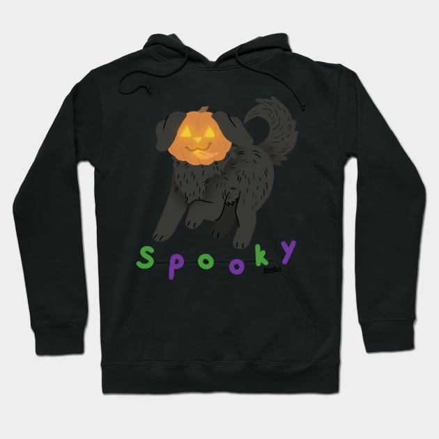 s p o o k y pumpkin puppy Hoodie by karmadogg